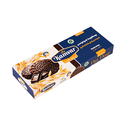 کامور بیسکوییت شوکولاف بدون قند روکش کاکائویی 81گرم